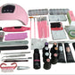 Coffret Ongles Gel UV & Acrygel - Lampe, Ponceuse & Accessoires Inclus - Ongles Sublimes Facilement